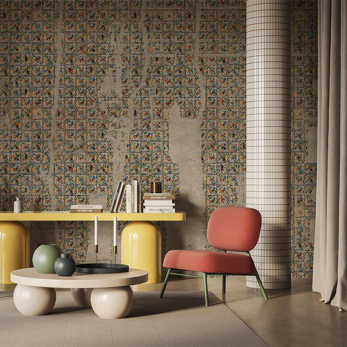 Tapet talavera tones, dream prints 